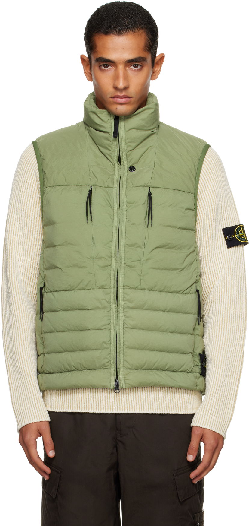 Väst Stone Island Stone Island Seamless Tunnel Nylon Down-TC Vest Grön | K2S15 G100004 S0183