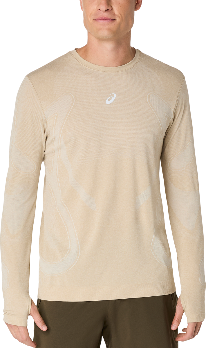 T-shirt Asics Asics Road Seamless Long Sleeve Running Top Beige | 2011d356-100