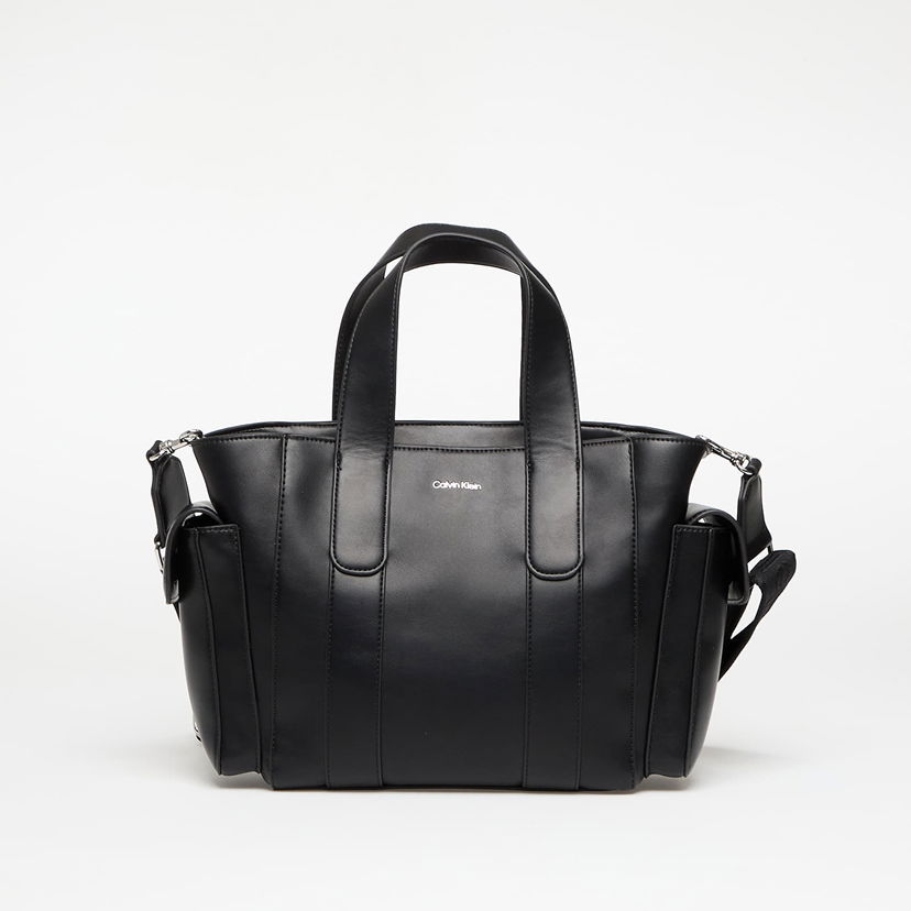 Tygpåse CALVIN KLEIN Calvin Klein Webbing Strap Small Tote Svart | LV04F3290G 2QP