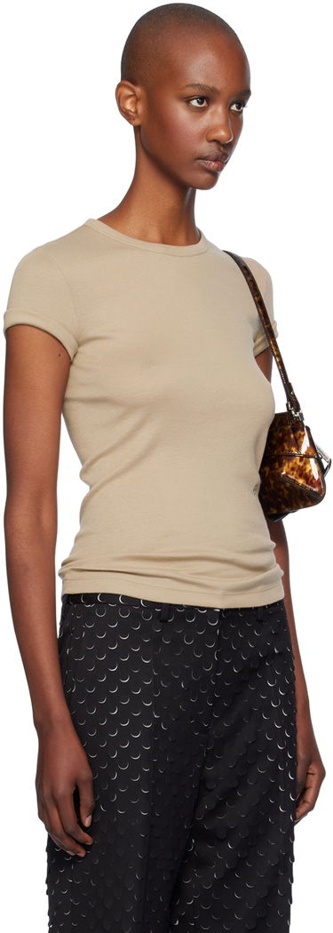 T-shirt Helmut Lang Helmut Lang Shrunken T-Shirt Beige | O01HW515, 1