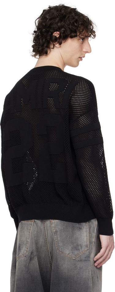 Sweater AMIRI AMIRI '22' Mesh Crewneck Sweater Svart | AMKNCW1040, 2