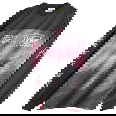 T-shirt Aries Ramscape Airtex Long Sleeve T-Shirt Svart | AR40050-MUL, 0