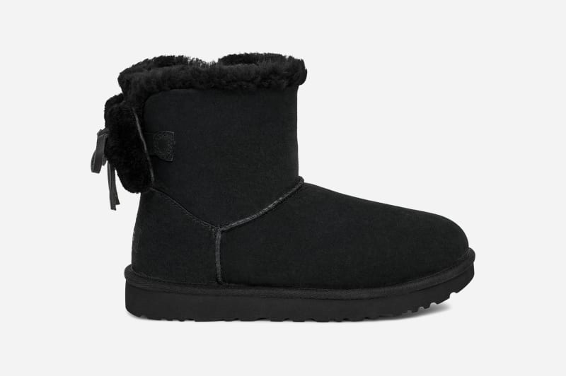 Sneakers och skor UGG Double Bow Mini Leather Boot Size 3 Svart | 1127130-BLK, 0