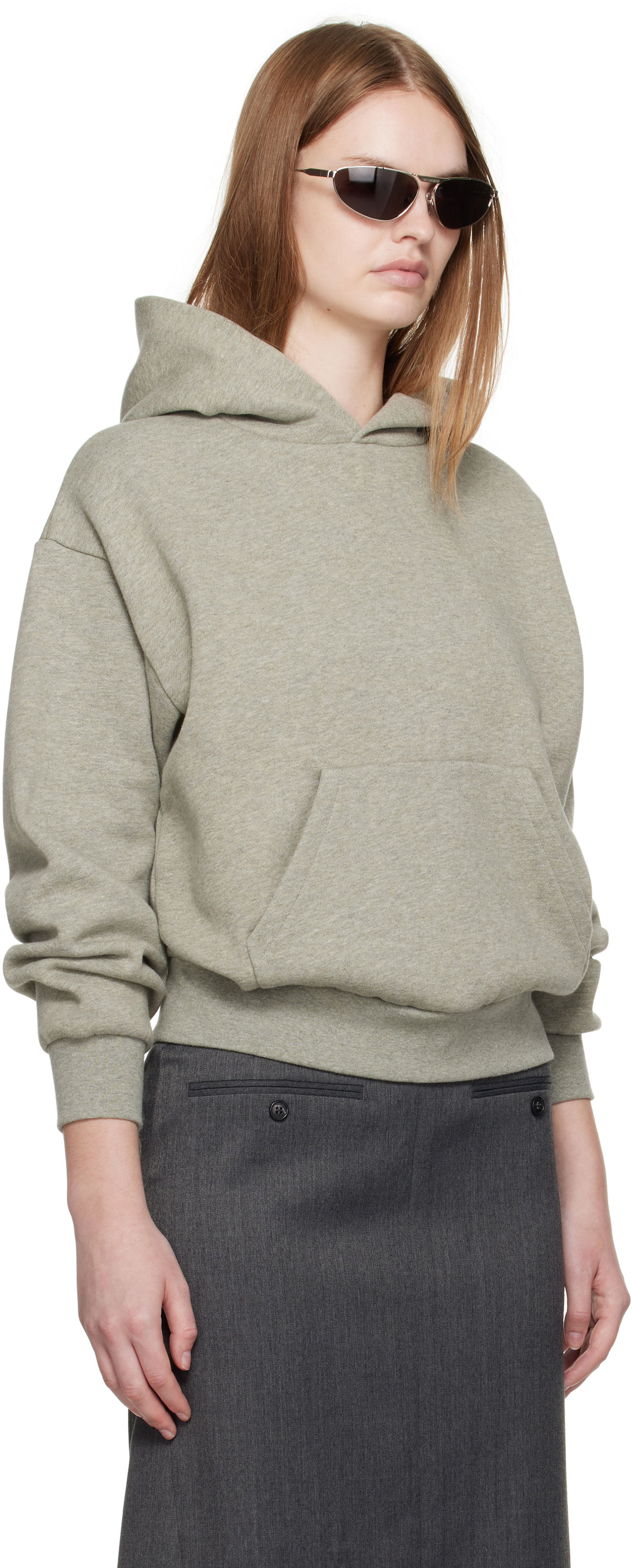Sweatshirt Fear of God ESSENTIALS Classic Fit Hoodie Grå | 192SP255545FW, 1