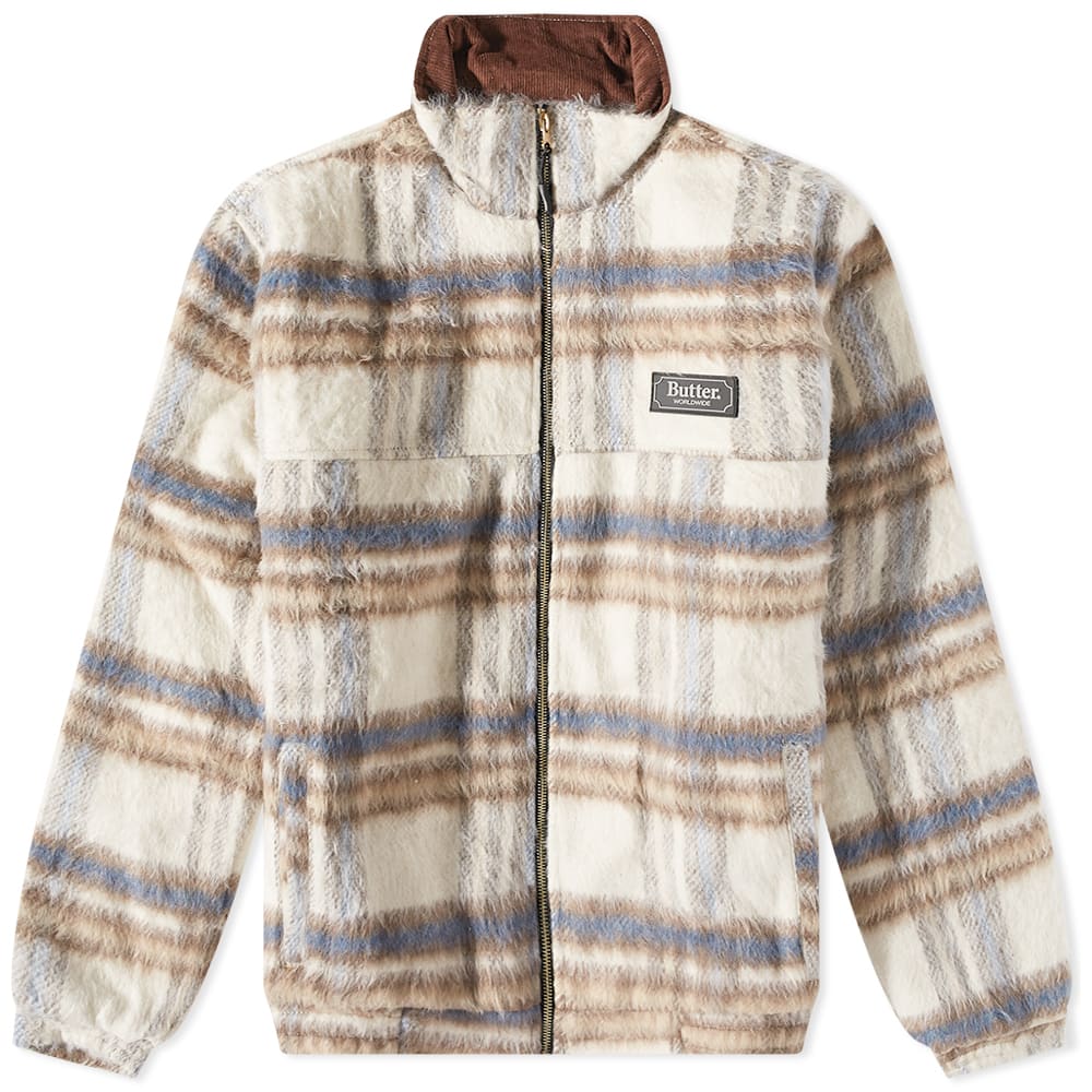 Jacka Butter Goods Hairy Plaid Lodge Jacket Beige | BGQ422D22402, 0