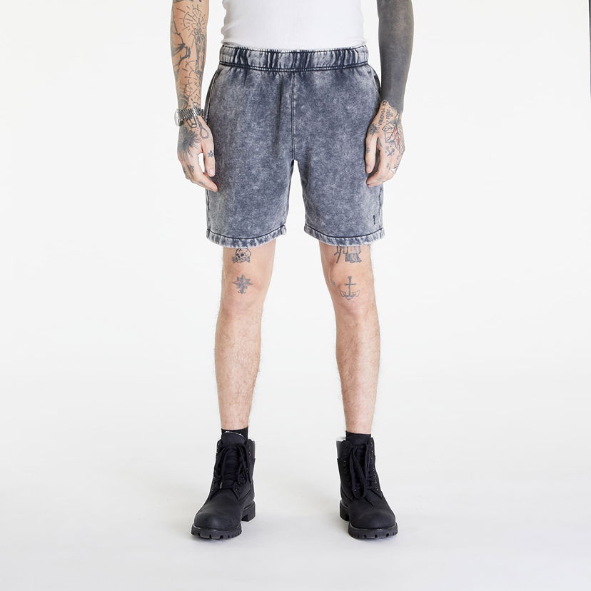 Shorts GUESS Go Acid Fleece UNISEX Short Washed Out Black Mul Blå | M4GD22KBJ31-F9CK