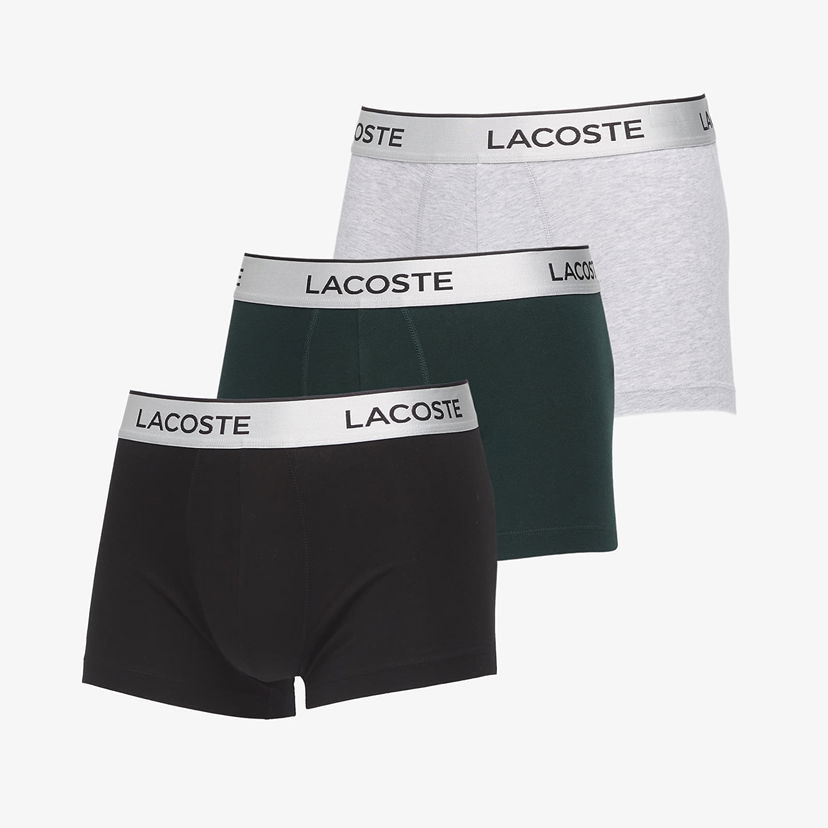 Boxare Lacoste Trunks Underwear 3-Pack Svart | 5H6428 AI4