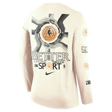 T-shirt Nike Team 31 Courtside Long-Sleeve Tee Beige | DN3902-901, 2