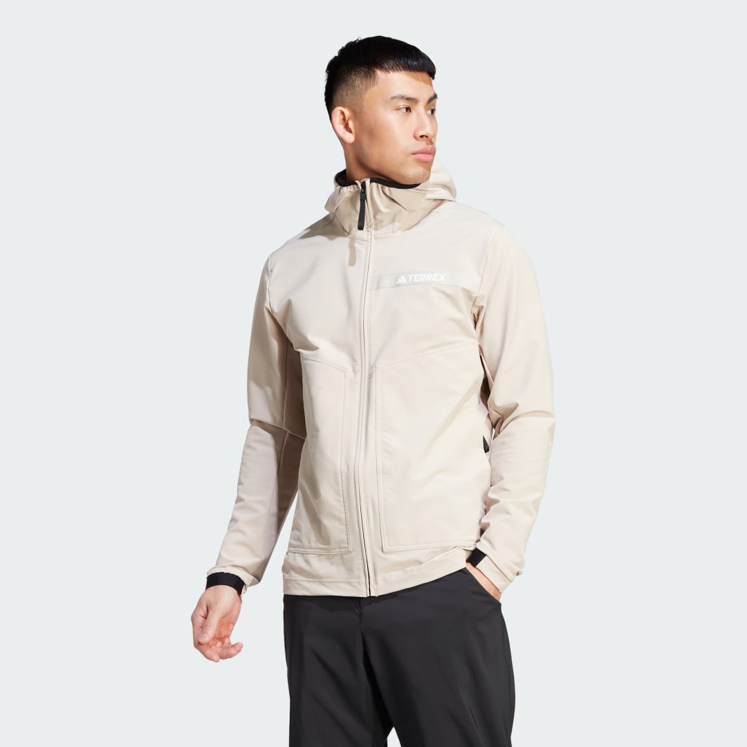 Jacka adidas Performance TERREX Multi Soft Shell Beige | HZ4423, 0