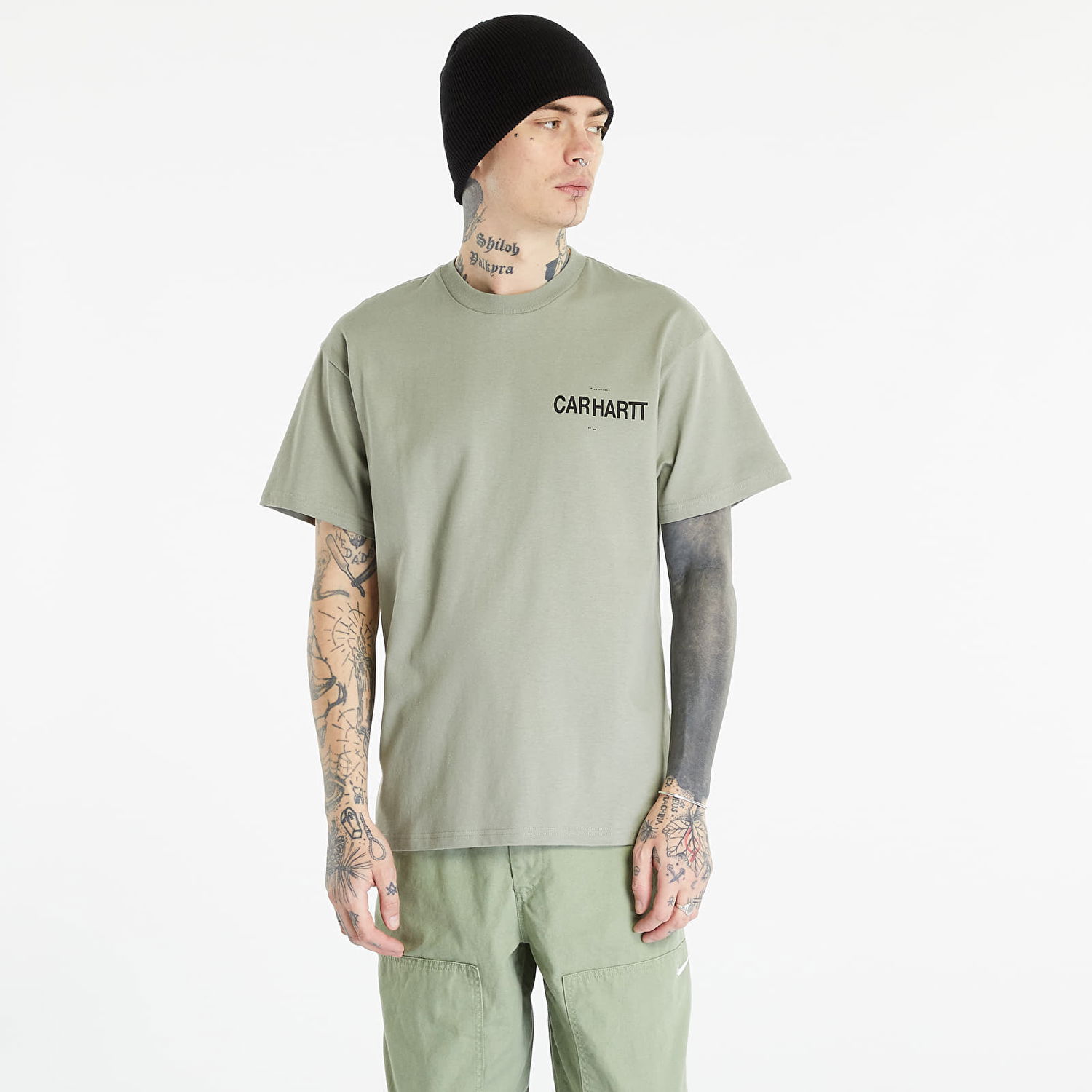 T-shirt Carhartt WIP Fold-In Short Sleeve Tee UNISEX Yucca Grön | I031781.1CTXX, 0