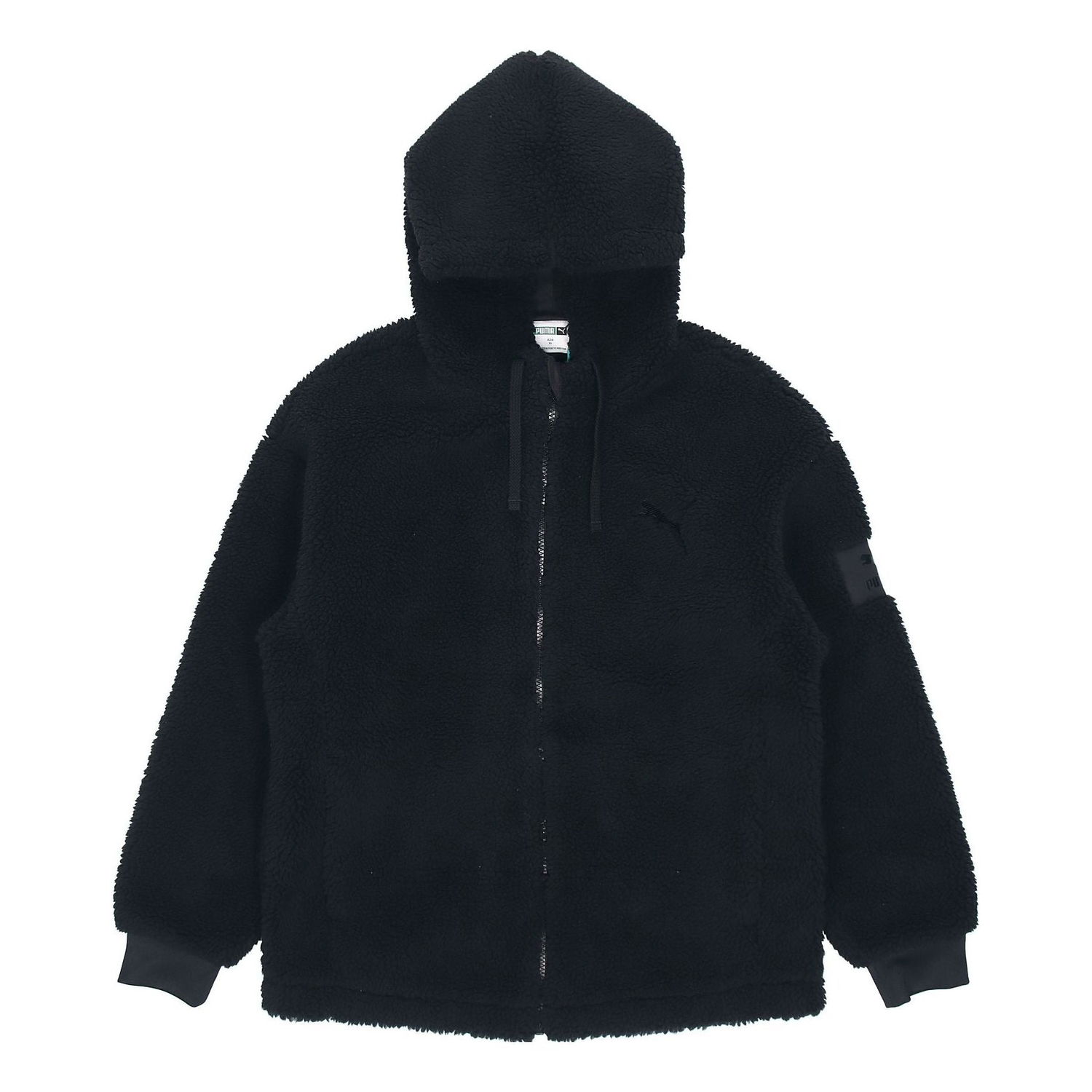 Sweatshirt Puma Lamb's Wool Hooded Stay Warm Windproof Logo Jacket Puma Svart | 535066-01, 0