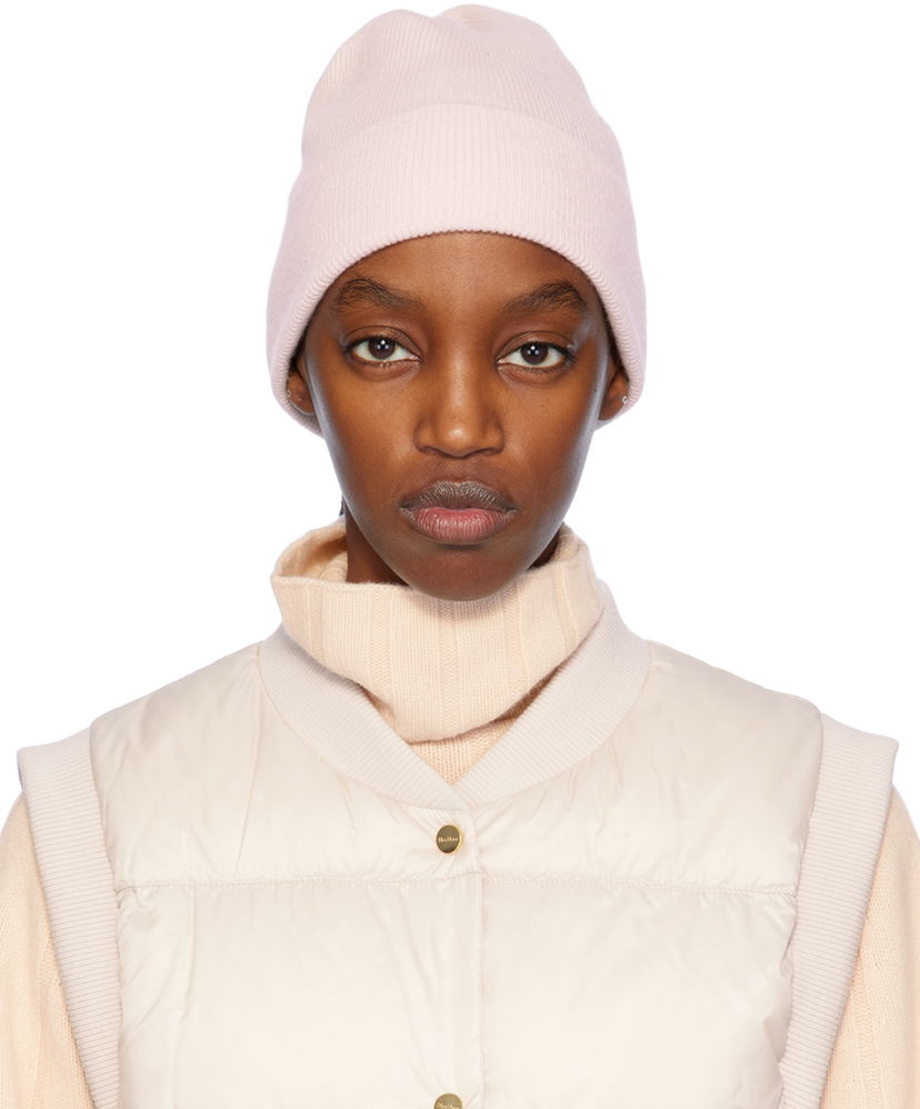 Mössa Max Mara Knit Beanie Rosa | 2414571011600