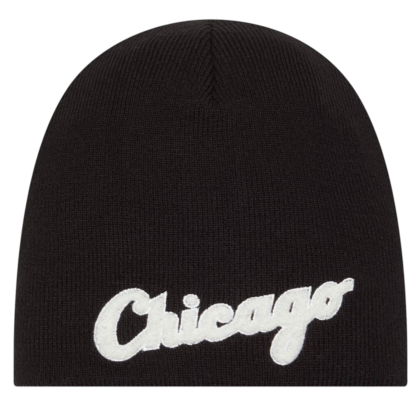 Mössa New Era New Era MLB C.W.S. Chenille Beanie Chicago Svart | 60493057-60493057