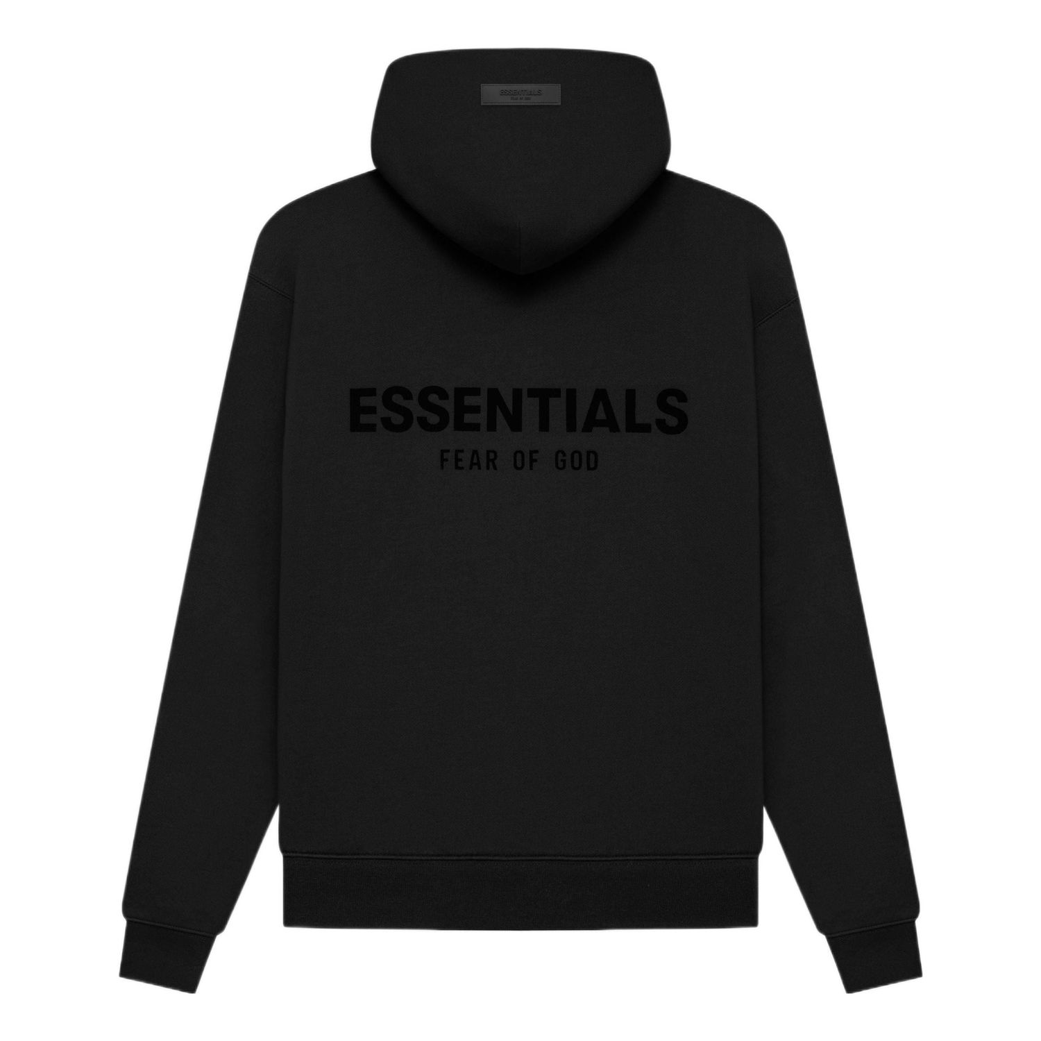 Sweatshirt Fear of God Essentials Pullover Hoodie Svart | FOG-SS22-555, 0