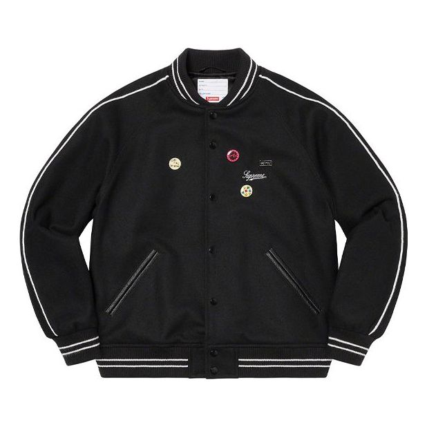 Bomberjacka Supreme Jamie Reid Varsity Jacket Svart | SUP-SS21-686