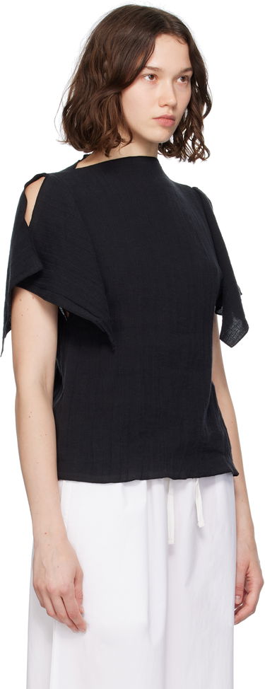 T-shirt Baserange Baserange Folio Short Sleeve Top Svart | TOFO-LC-SU25, 1