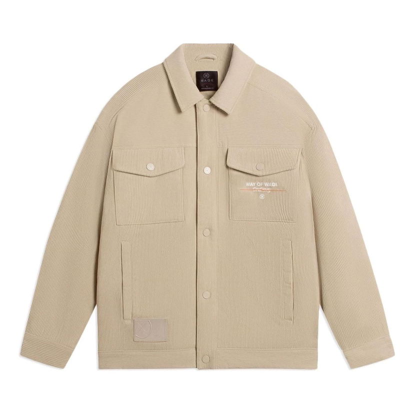 Vindjacka Li-Ning Wade Logo Corduroy Jacket Beige | AJMS065-3