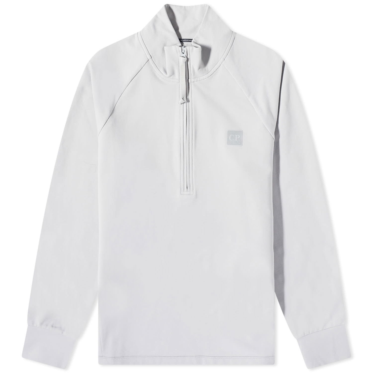 Sweatshirt C.P. Company Metropolis Tech Patch Quarter Zip Sweat Vit | 14CMSS050A-006452W-805, 0