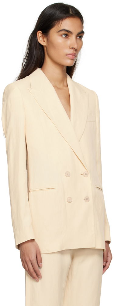 Jacka Stella McCartney Stella McCartney Double-Breasted Blazer Beige | 6500313STA49, 1