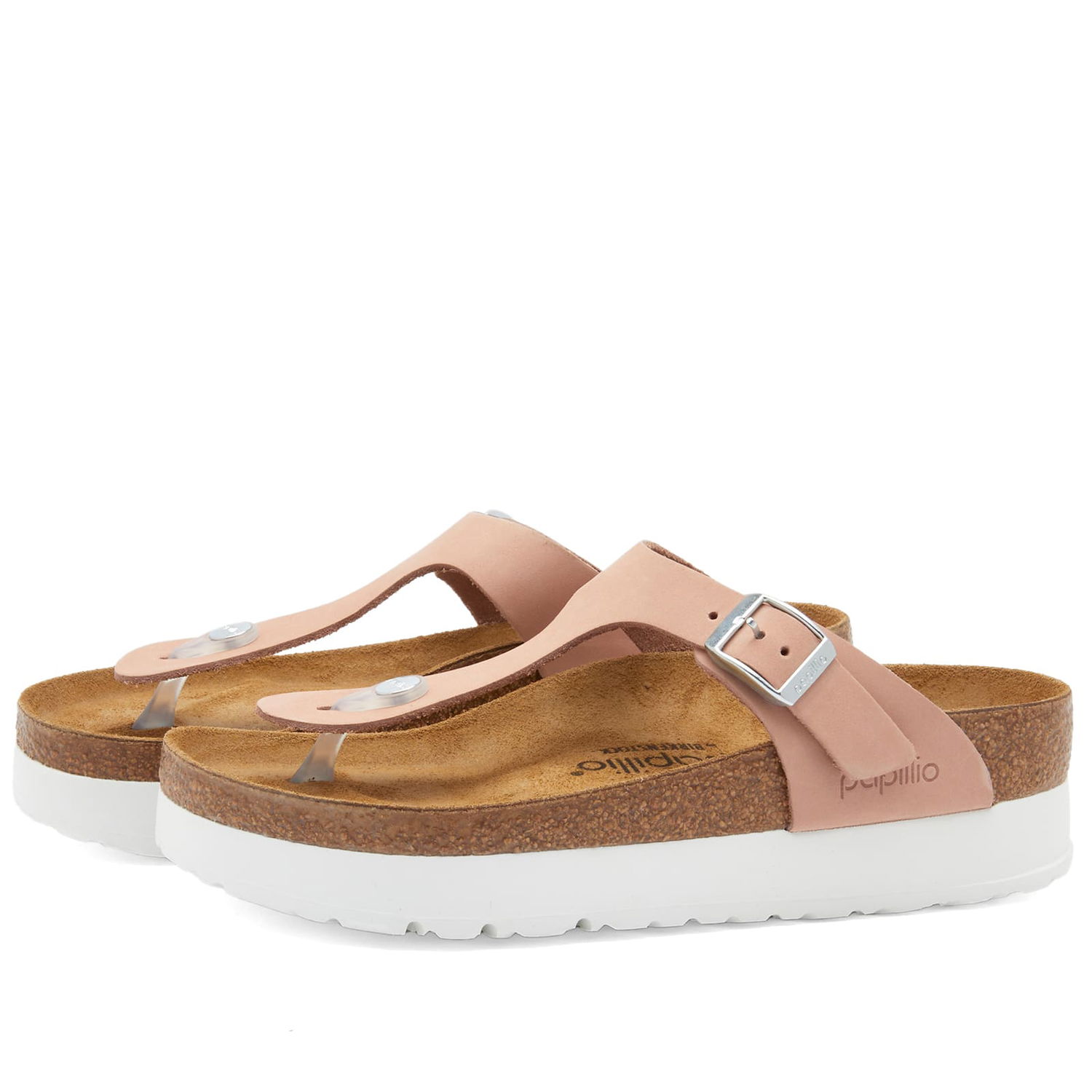 Sneakers och skor Birkenstock Gizeh Platform Flex Nubuck Soft Pink Rosa | 1026980, 0