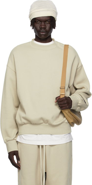 Sweatshirt Fear of God Fear of God ESSENTIALS Classic Fit Fleece Crewneck Sweatshirt Beige | 192SP252046F, 0
