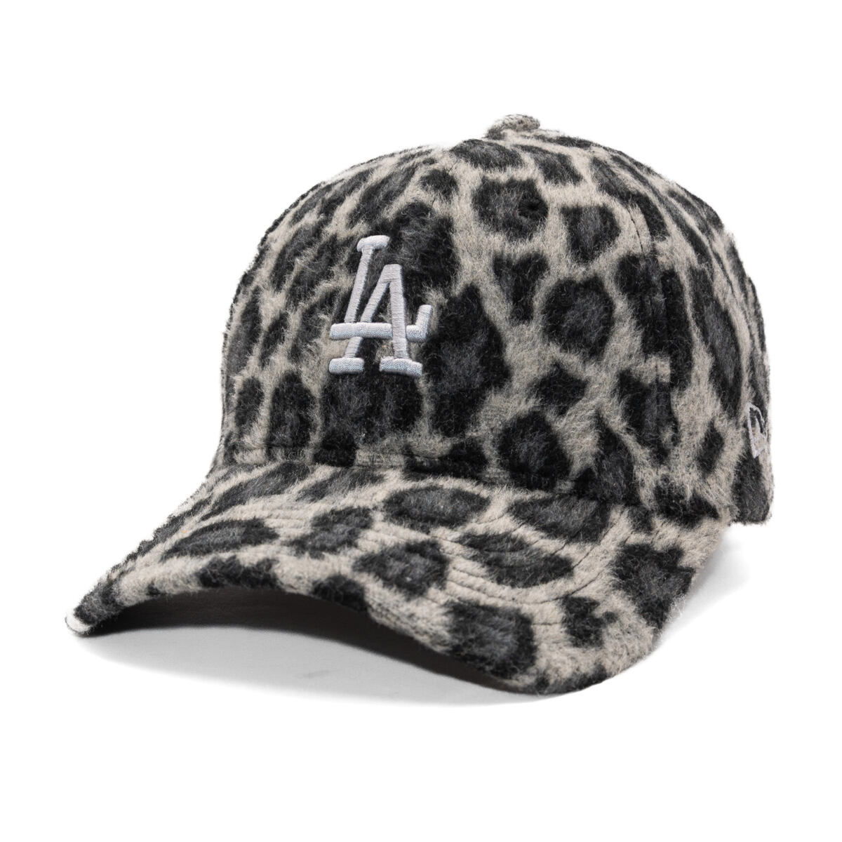 Keps New Era Cosy Animal Snow Leopard Fleece 9FORTY LA Dodgers Adjustable Hat Grå | 60691313, 0