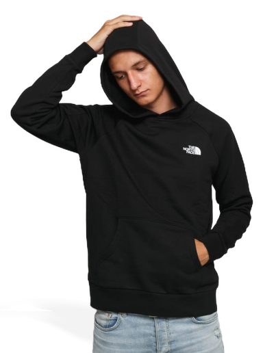 Sweatshirt The North Face Raglan Red Box Hoodie Svart | NF0A2ZWUKY41