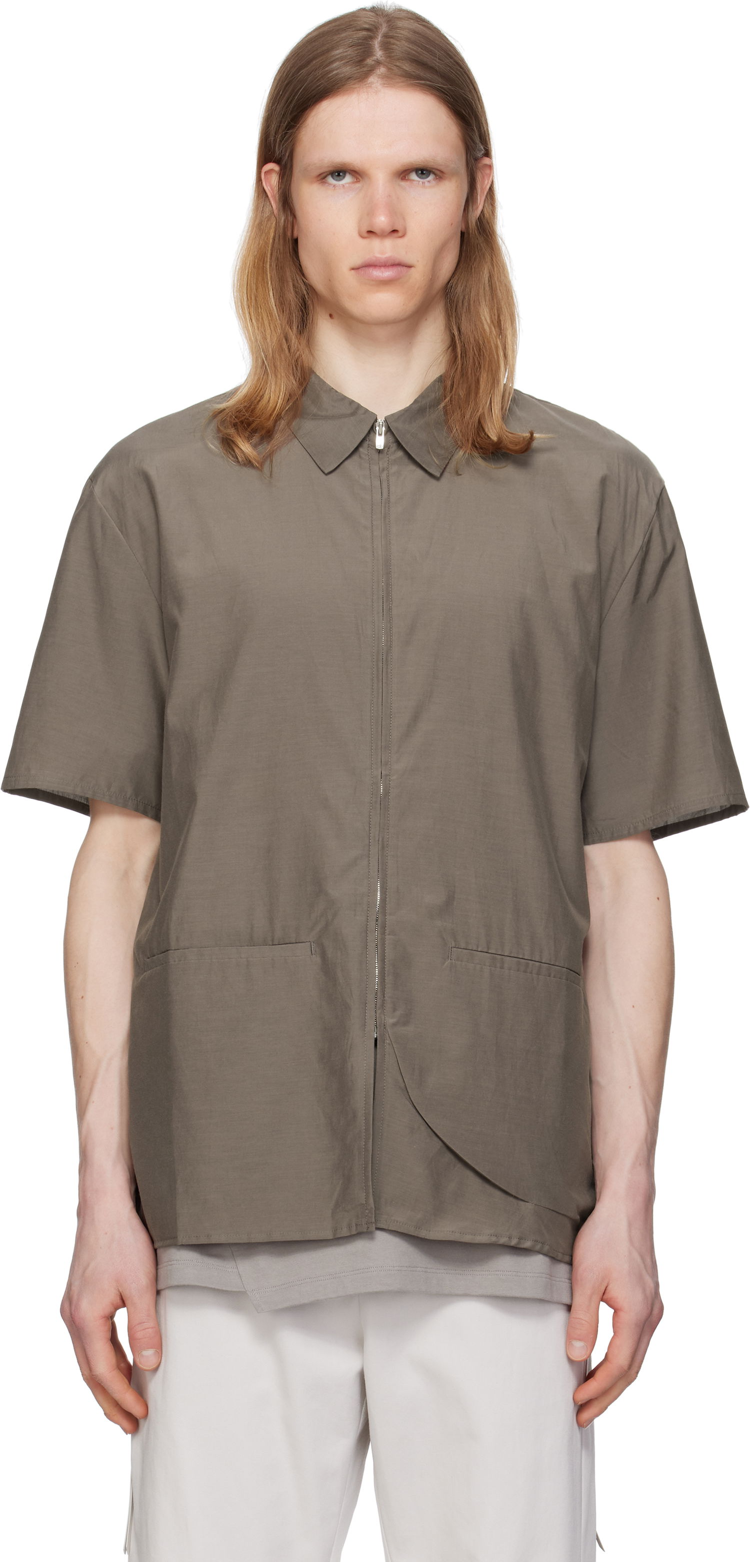 Skjorta Post Archive Faction (PAF) Post Archive Faction 8.0 Right Half Shirt Grå | 8.0 THSR-BR, 0