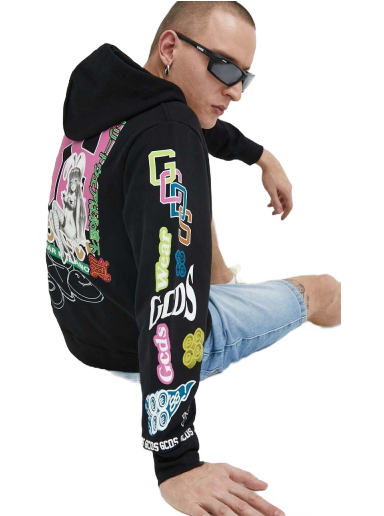 Sweatshirt GCDS Cotton Hoodie Svart | CC94M100154