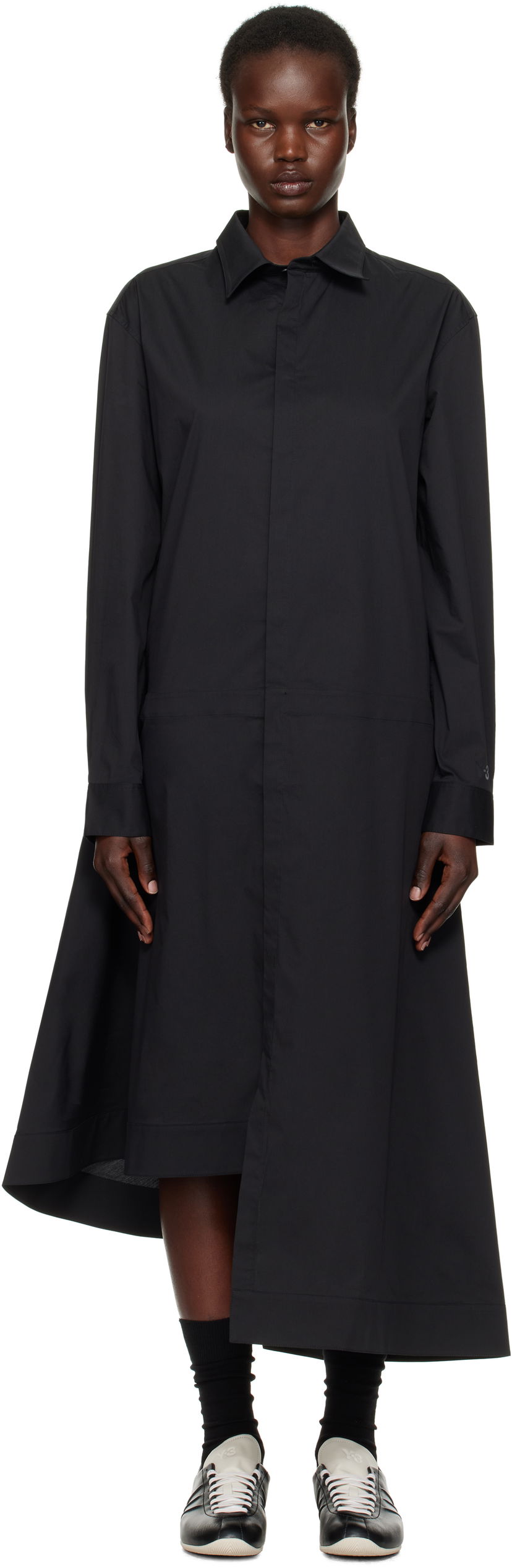 Klä Y-3 Y-3 Shirt Midi Dress Svart | JV5840
