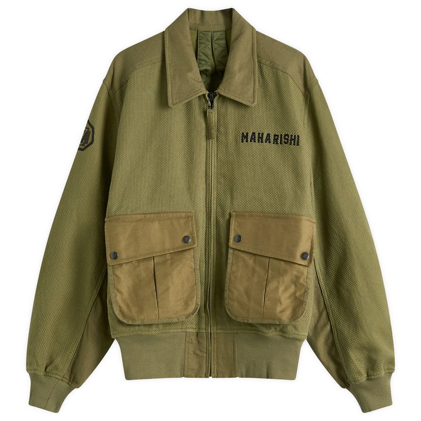 Bomberjacka Maharishi Maharishi Crow & Heron M42 Flight Jacket, Size Large Grön | 6101-OLV