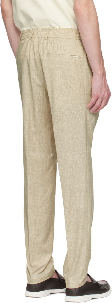 Byxor BOSS BOSS Formal Water-Repellent Trousers Beige | 50539484, 2