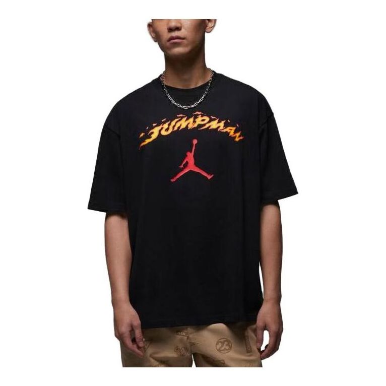 T-shirt Jordan Fire Jumpman Logo Graphic T-Shirt Svart | FJ7685-010