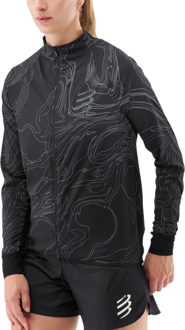 Vindjacka Compressport Hurricane Windproof Jacket Svart | ajvw11079047, 0