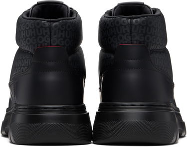 Sneakers och skor BOSS HUGO Printed-Logo Faux-Leather Boots Svart | 50552644, 1