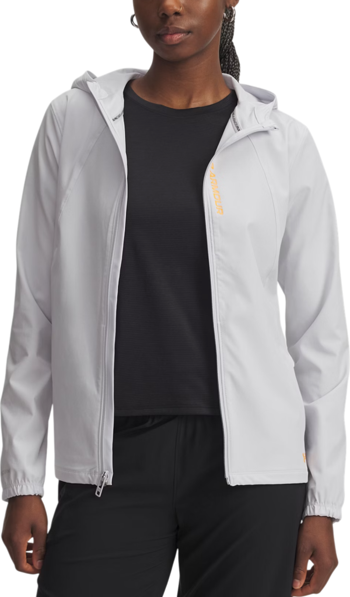 Vindjacka Under Armour Under Armour UA OutRun the STORM Hooded Jacket Vit | 1377043-014