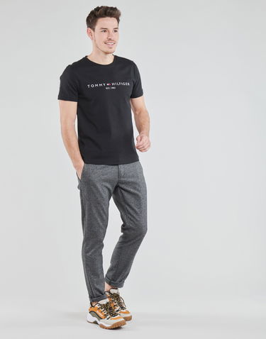 T-shirt Tommy Hilfiger CORE TOMMY LOGO TEE Svart | MW0MW11465-BAS-NOS, 3