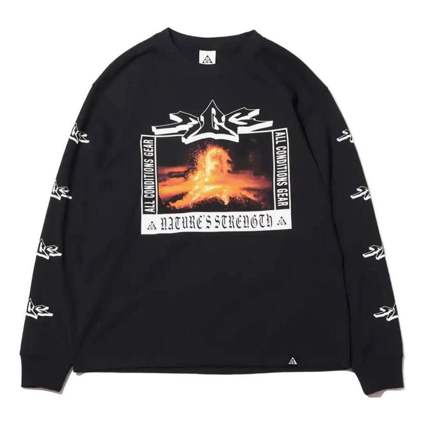 T-shirt Nike ACG Volcano Graphic Long-Sleeve Tee Svart | DJ1141-010