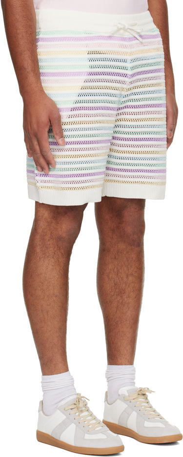 Shorts Casablanca Rainbow Crochet Knit Shorts Flerfärgad | M-AW25-KW-1098-01, 3