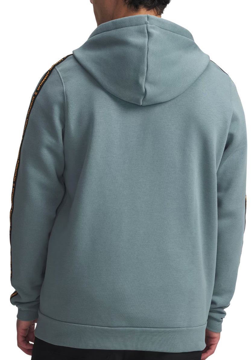 Sweatshirt Under Armour Icon Fleece Full Zip Hoodie with Taping Turkos | 1390298-587, 1