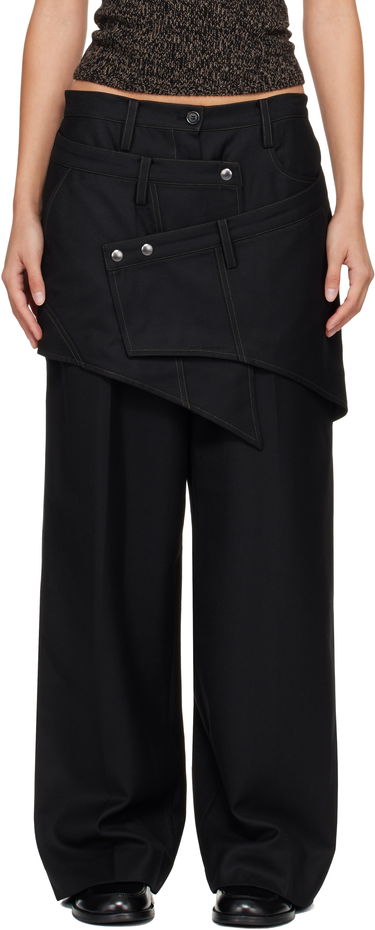Byxor Andersson Bell Crossover Wrap Tailored Trousers Svart | apa862w, 0