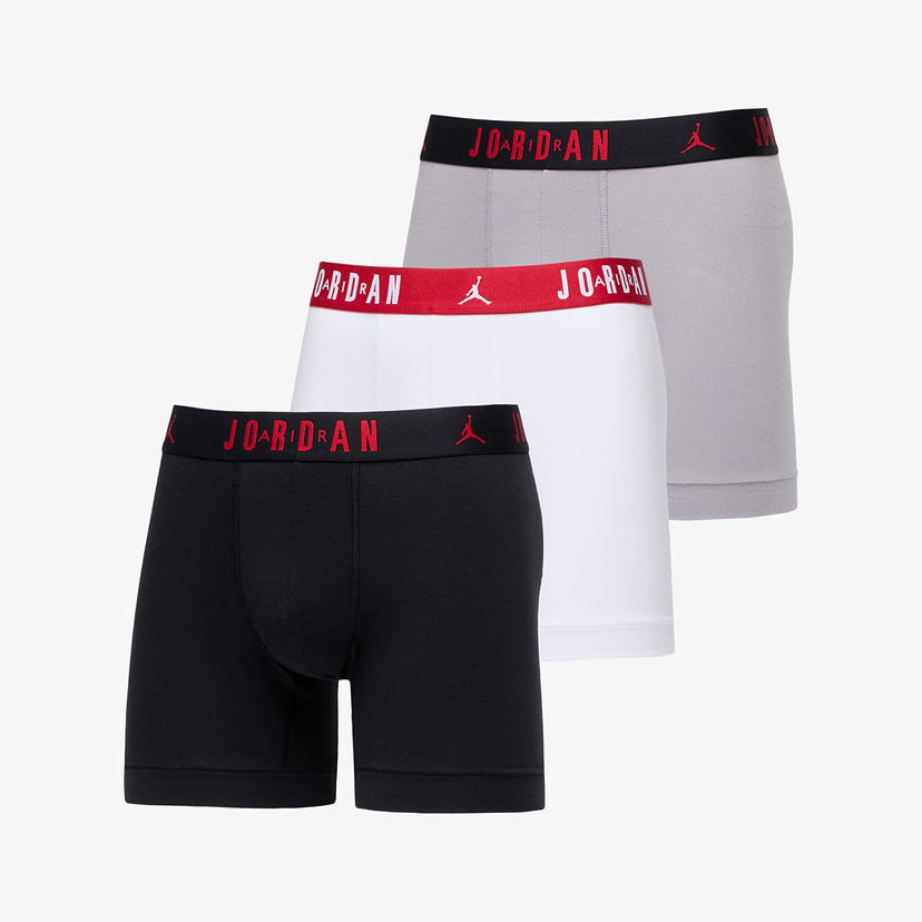 Underkläder och strumpor Jordan Jordan Flight Cotton Core 3-Pack Boxer Brief Black/ White S Flerfärgad | JM0622-F66