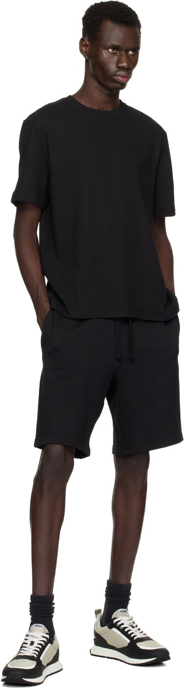 Shorts BOSS Hugo Cotton-Terry Shorts Svart | 50530696, 3