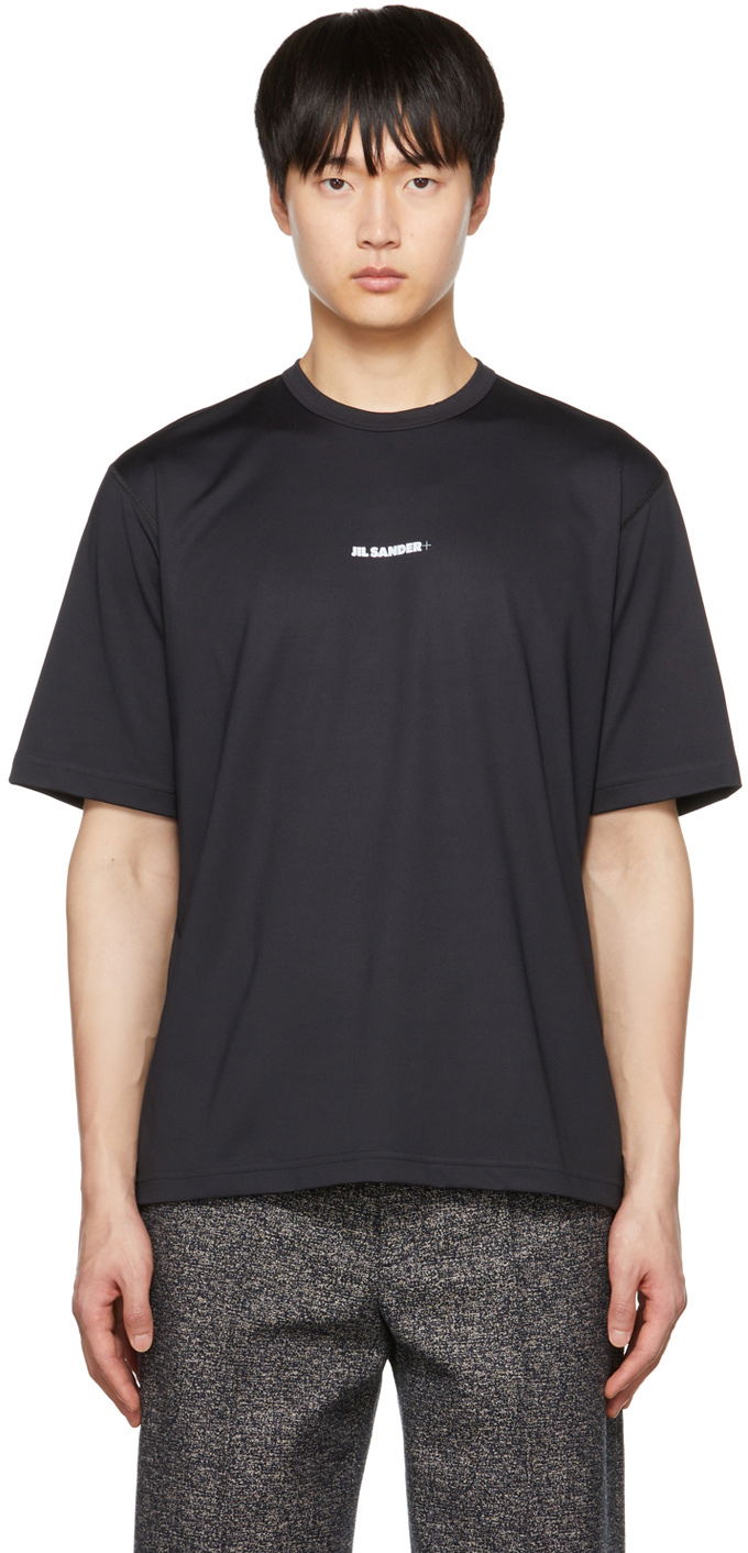 T-shirt Jil Sander Bonded Relaxed Fit T-Shirt Svart | J47GC0023_J70031