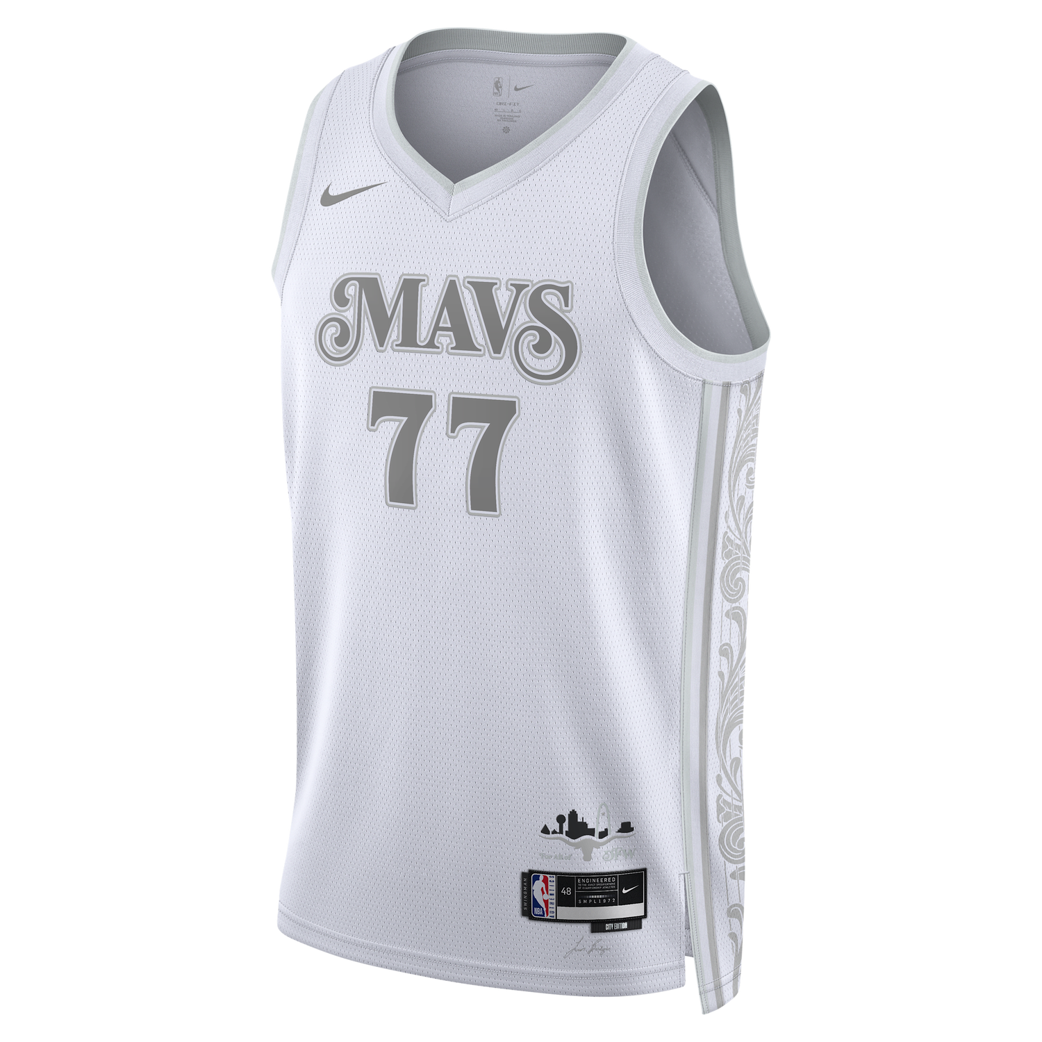 Jersey Nike Dri-FIT NBA Swingman Luka Dončić Dallas Mavericks City Edition Basketball Jersey Vit | FQ4339-100, 0