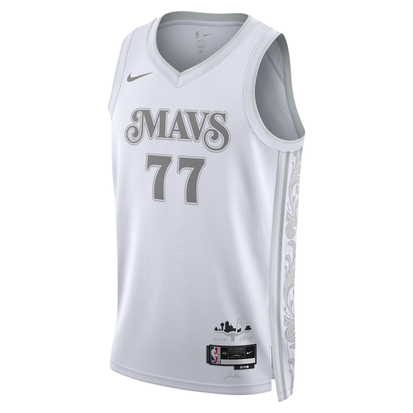 Jersey Nike Dri-FIT NBA Swingman Luka Dončić Dallas Mavericks City Edition Basketball Jersey Vit | FQ4339-100