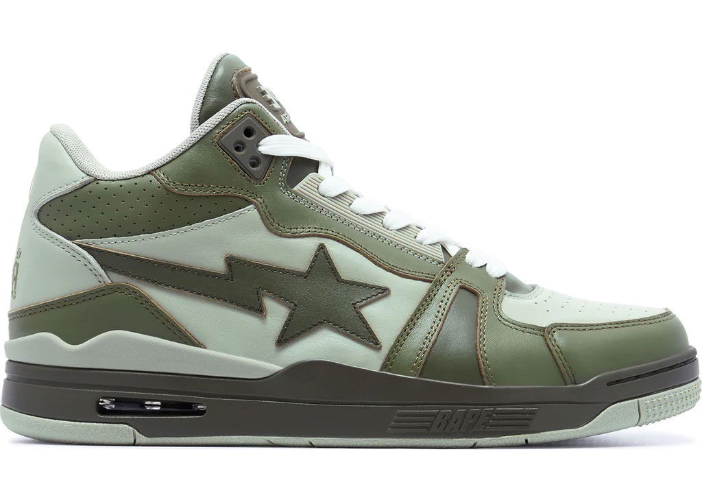 Sneakers och skor BAPE A Bathing Ape Clutch Sta "Olive Drab" Grön | 1J30-191-020-OLD / 001FWJ301020I-OLD, 0