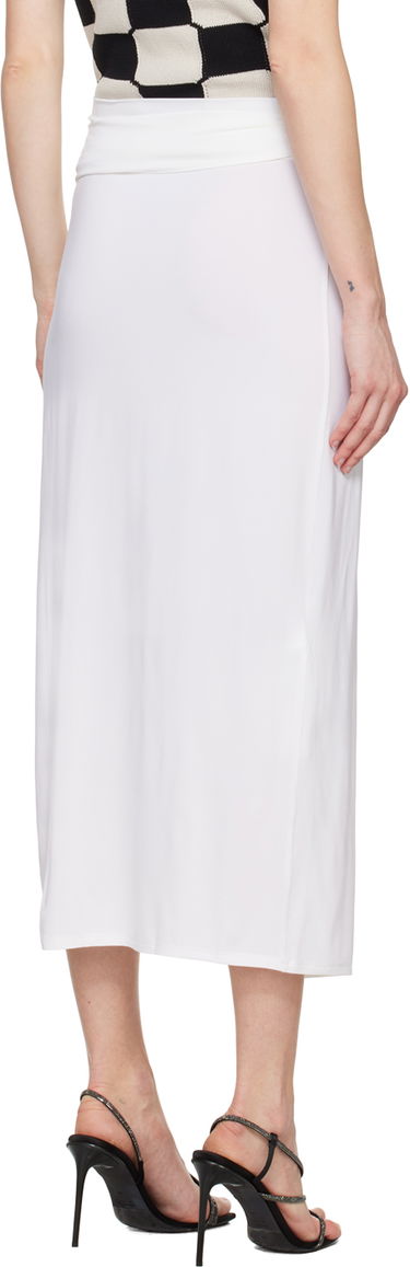 Kjol Max Mara Beato Midi Wrap Skirt with Ring Detail Vit | 2416691069600, 2