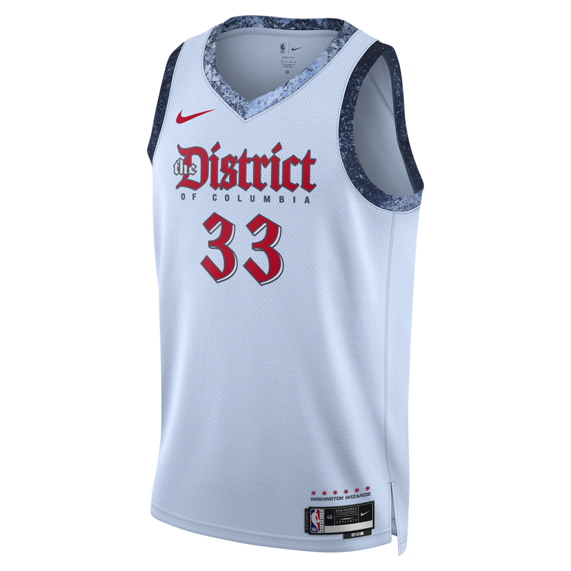 Jersey Nike Dri-FIT NBA Swingman Kyle Kuzma Washington Wizards City Edition 2024/25 Vit | FQ4364-407