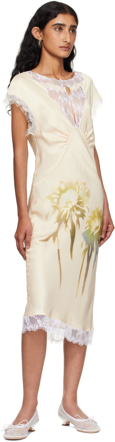 Klä Collina Strada Collina Strada Waterlily Midi Dress Beige | XX4045, 3